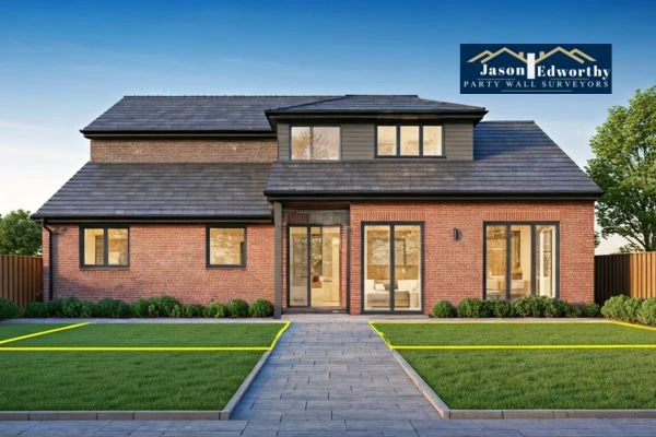 Home extension focusing on boundary line Leyland